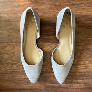 Naturalizer Belinda Grey Suede Flat Wide Width